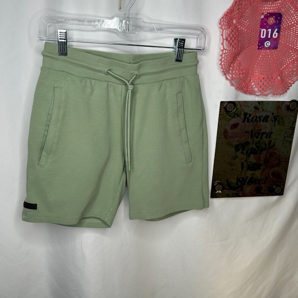 Alphalete Gym Athleisure Workout Sweat Sage Shorts Sage Size XS - Picture 3 of 8